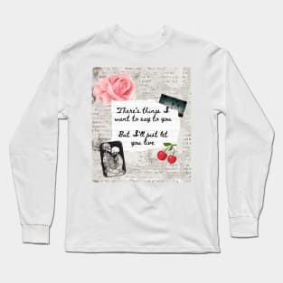 Cinnamon Lana LDR Lyrics Print Long Sleeve T-Shirt